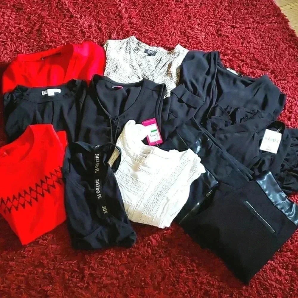 Large Bundle Lot Of Womens Clothes Not So Mystery Box Size LARGE